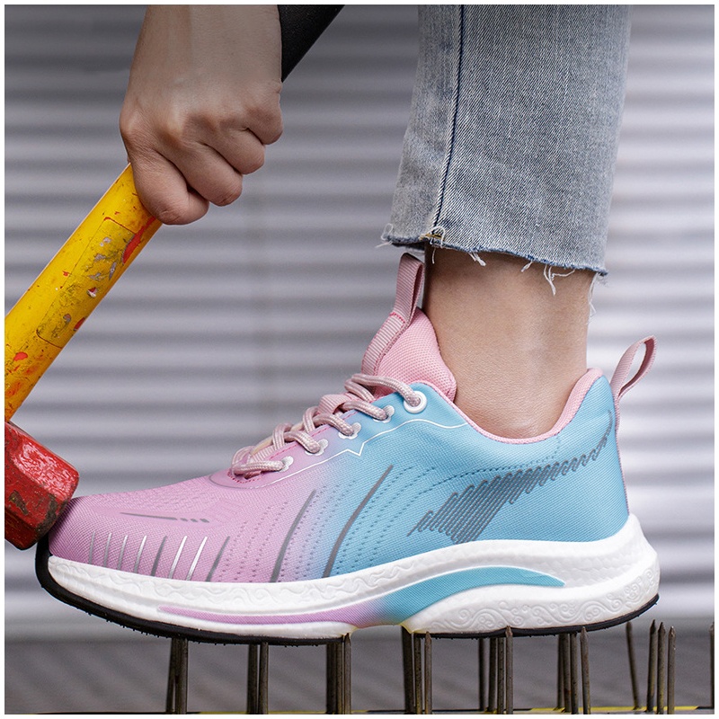 Tools Work - Kadın moda nefes alabilen çelik burunlu