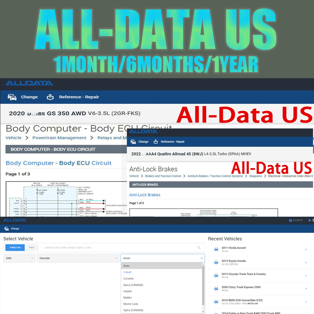 Workshop Tools Online - YENİ Online Giriş Hesabı Alldata ABD