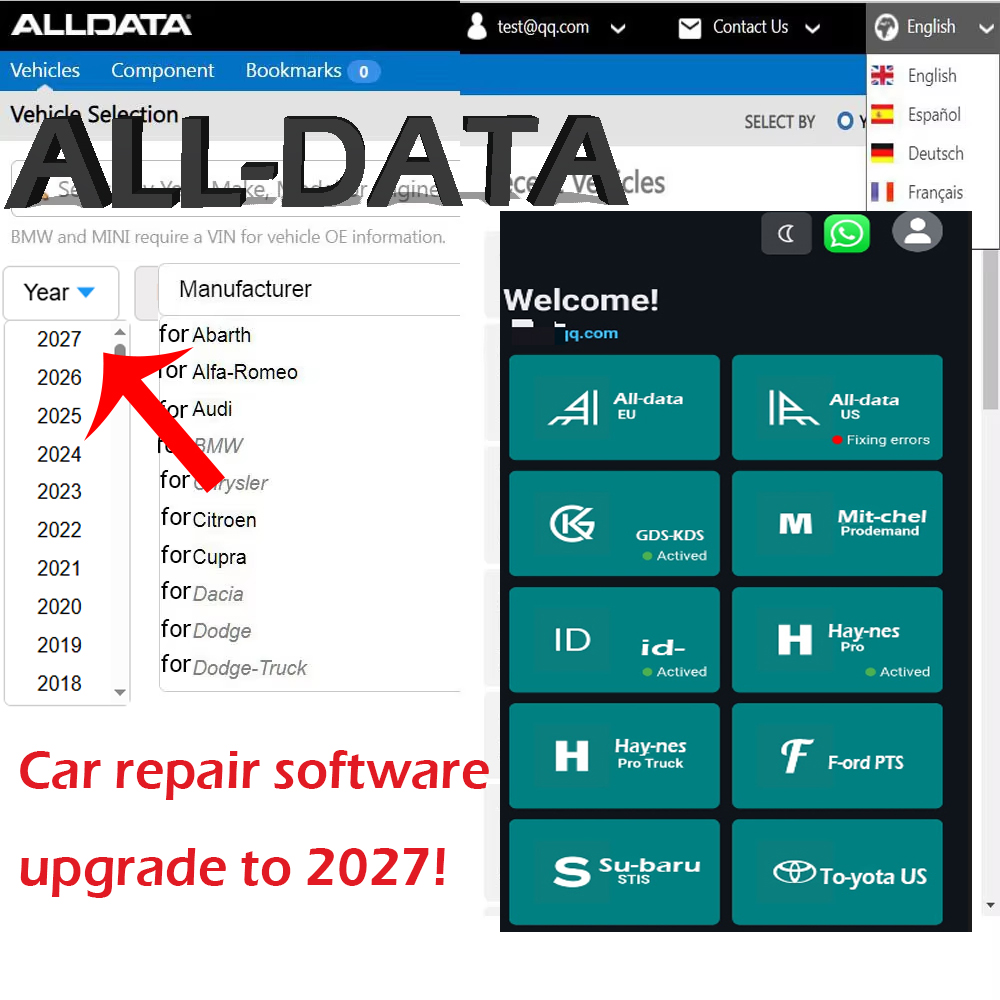 2027 ALL-DATA Online Hesabı, A - Workshop Tools Online incelemesi ve fiyatı