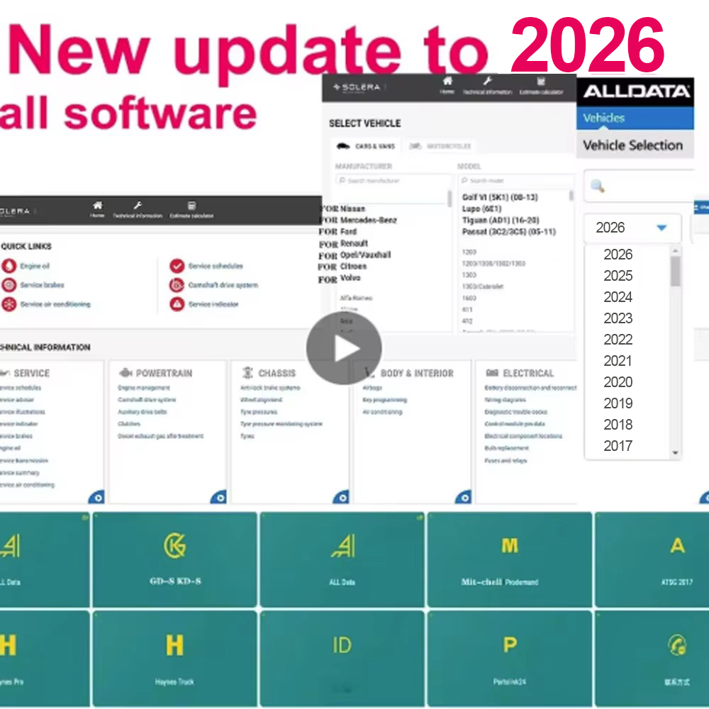 2026 Alldata Online Yazılımı T - Workshop Tools Online incelemesi ve fiyatı