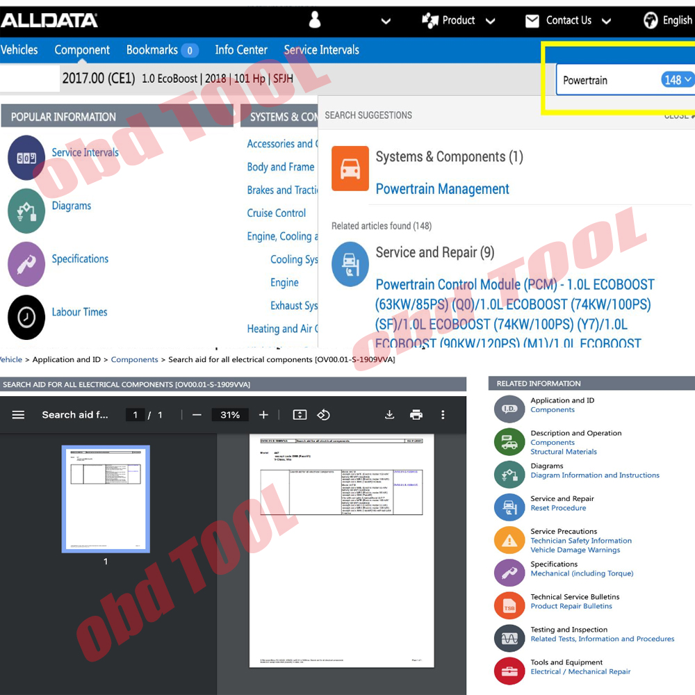 ALLDATA EU 2027 Çevrimiçi Hesa - Workshop Tools Online incelemesi ve fiyatı